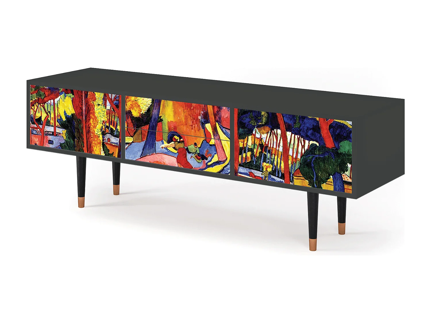 Meuble TV - 170х59х48 cm - T4 - The Turning Road, Anthracite