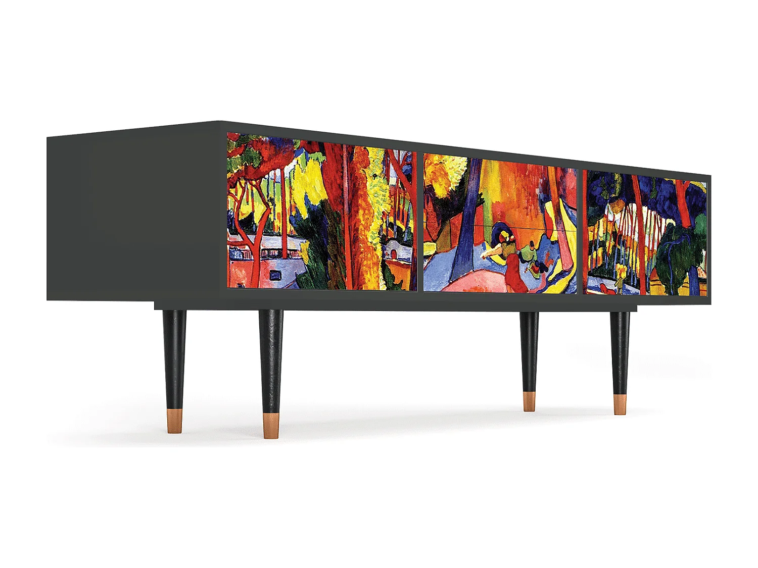 Meuble TV - 170х59х48 cm - T4 - The Turning Road, Anthracite