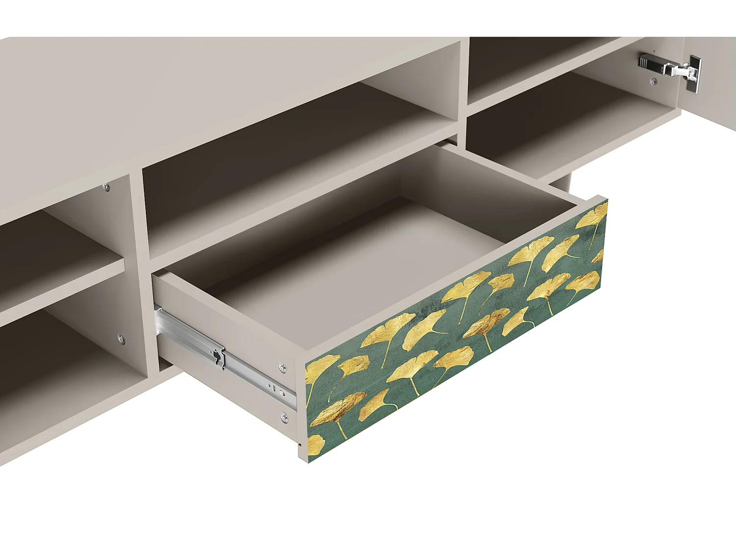 Meuble TV - 170х59х41 cm - T6 - Gingko leaves, Sable