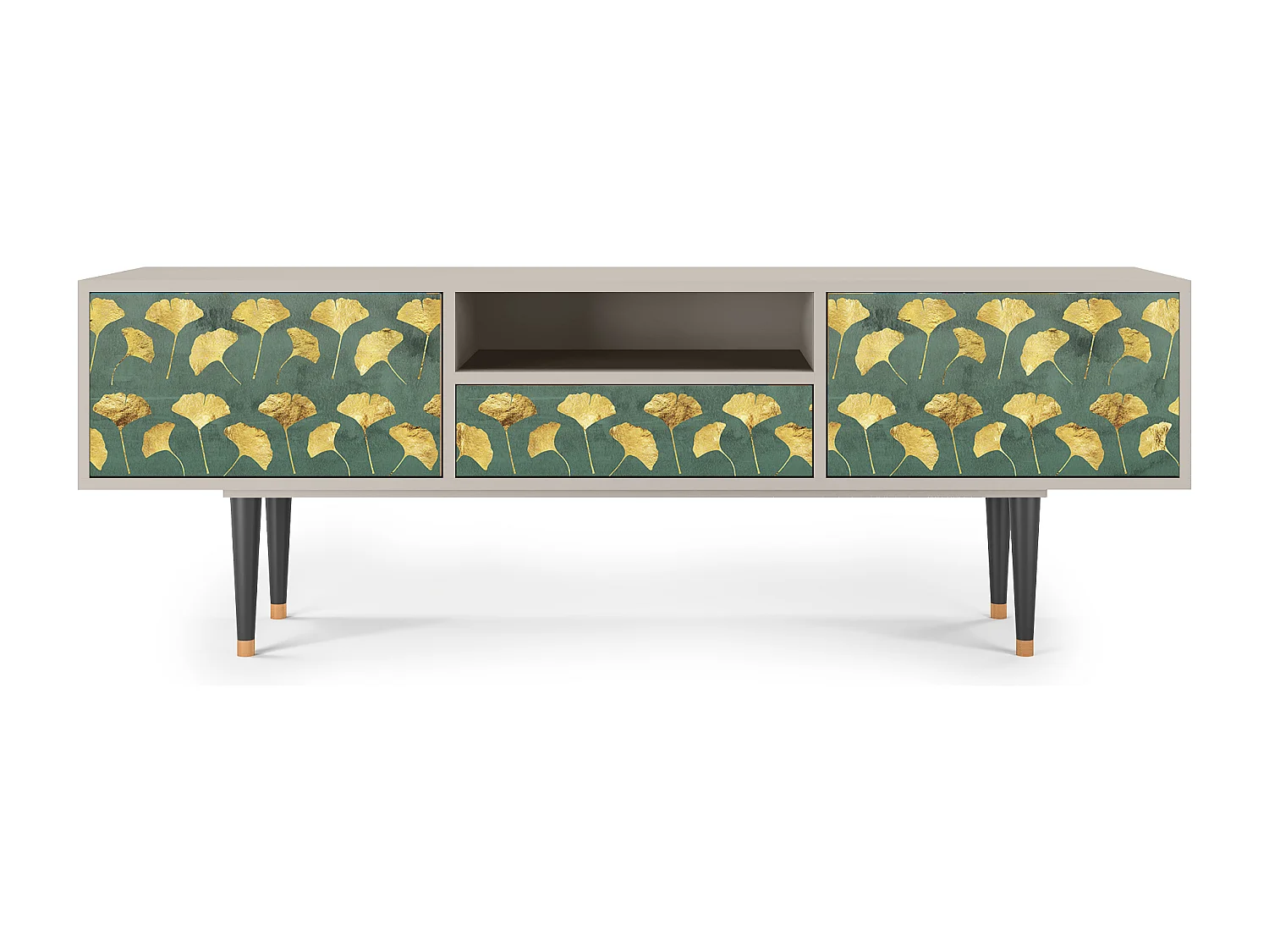 Mobile TV - 170х59х41 cm - T6 - Gingko leaves, Sabbia