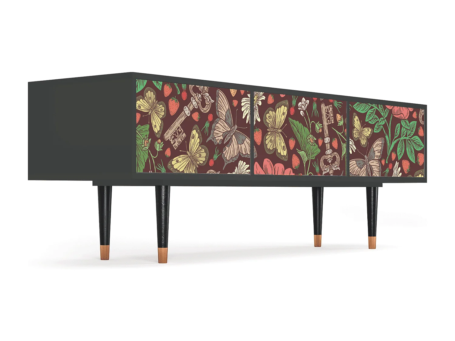 Meuble TV - 170х59х48 cm - T4 - Alice in Wonderland, Anthracite