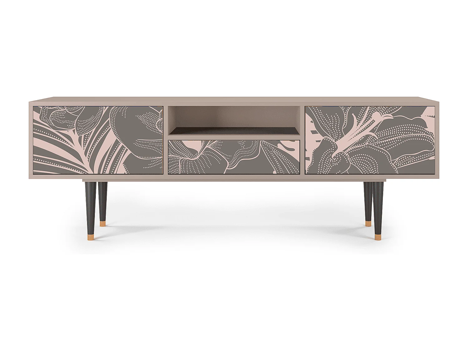 TV-meubel - 170х59х41 cm - T6 - Issabelline Flower, Latte