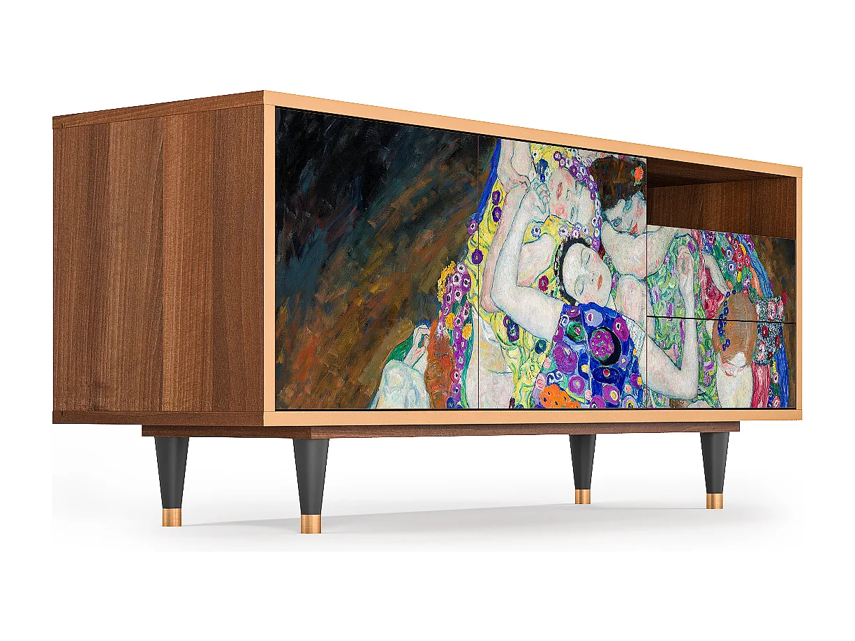 Meuble TV - 125х56х41 cm - T7 - The Maiden by Klimt, Noyer