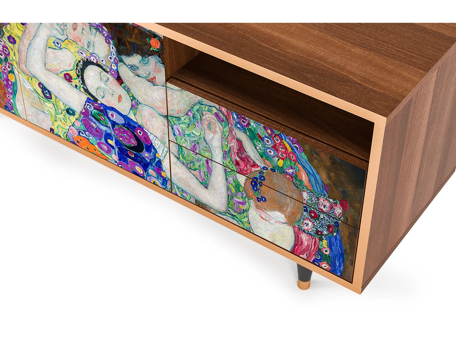 Meuble TV - 125х56х41 cm - T7 - The Maiden by Klimt, Noyer