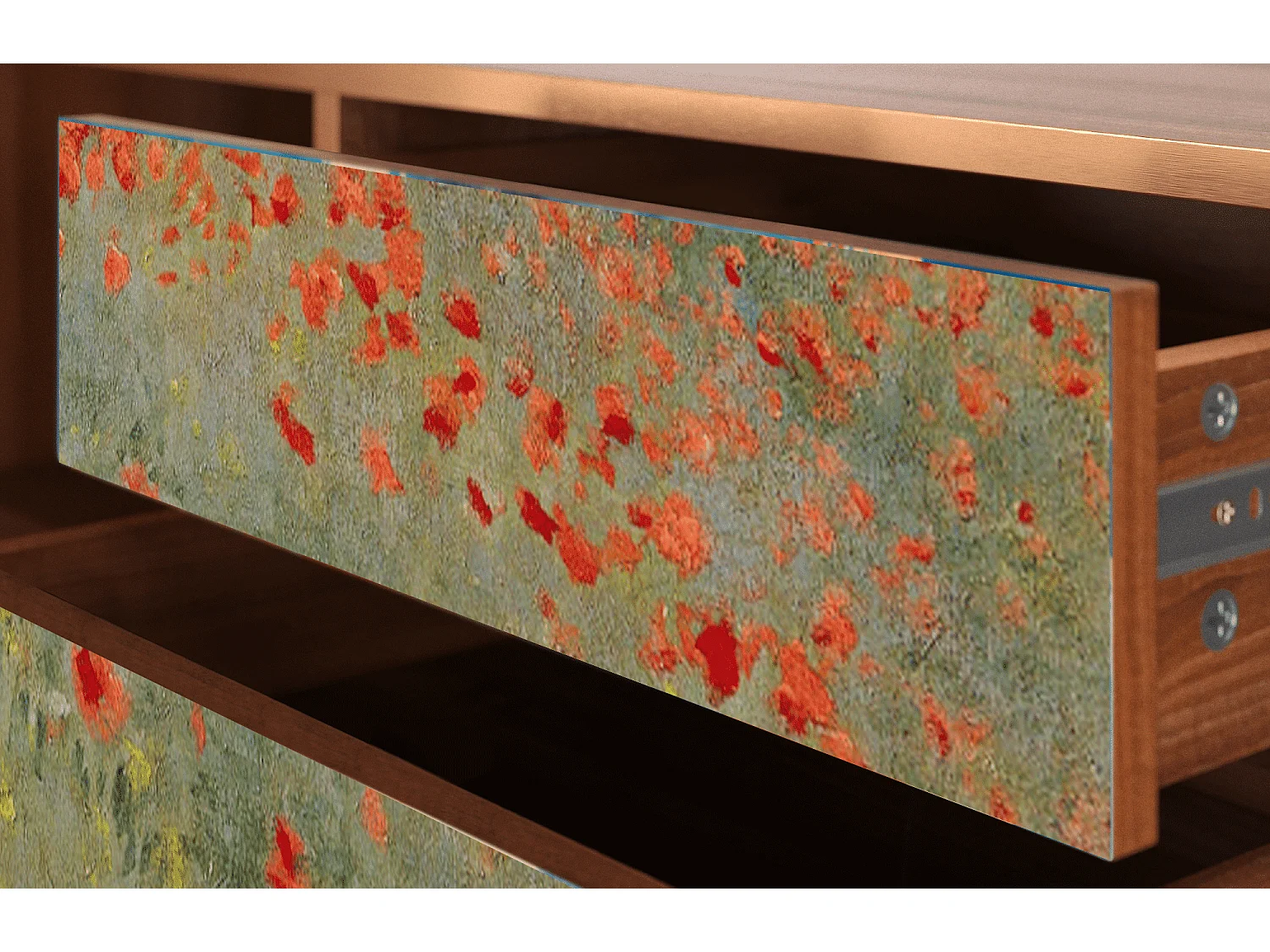 TV-Möbel - 170х59х48 cm - T4 - The Poppy Field   , Walnuss