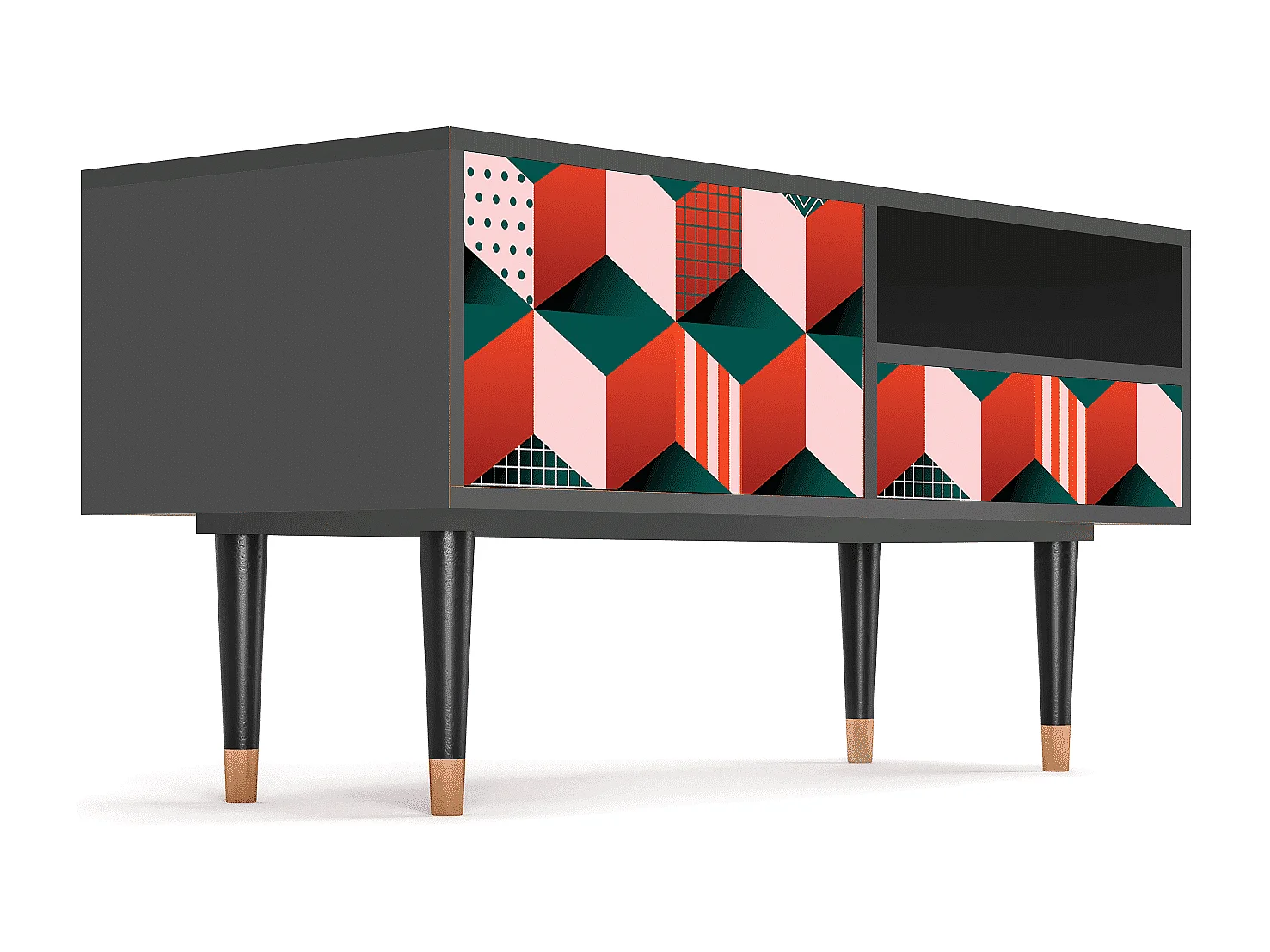 Mueble de TV - 115х59х48 cm - T3 - Pepsi-Cola, Antracita