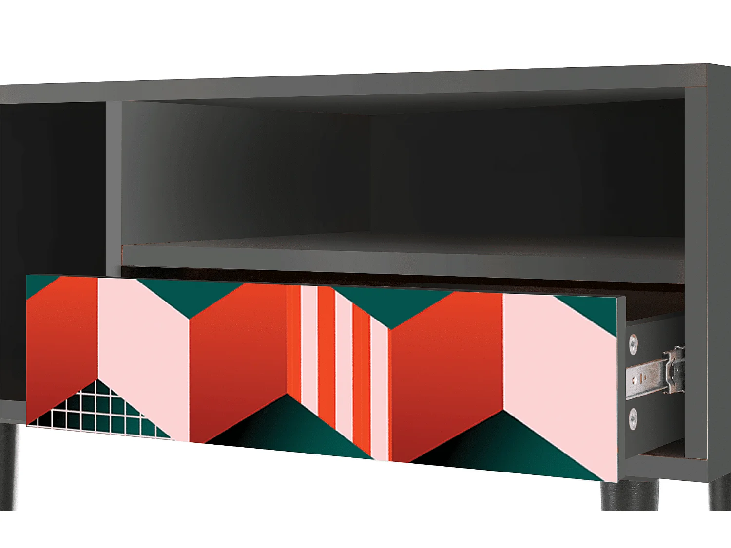 Mueble de TV - 115х59х48 cm - T3 - Pepsi-Cola, Antracita