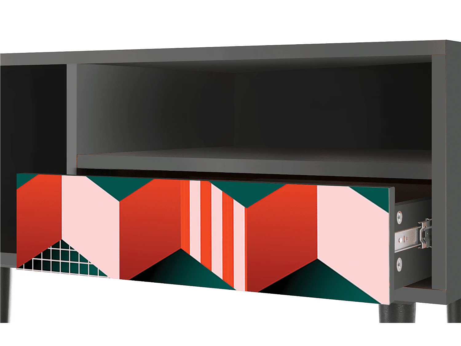 Meuble TV - 115х59х48 cm - T3 - Pepsi-Cola, Anthracite