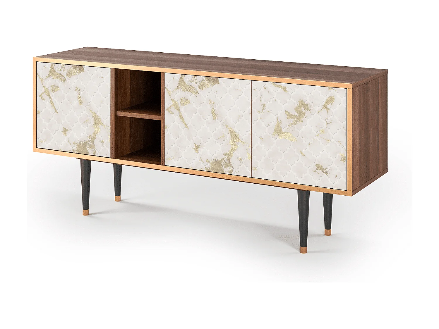 Mueble de TV - 150х69х41 cm - T5 - Sahara desert, Nogueira