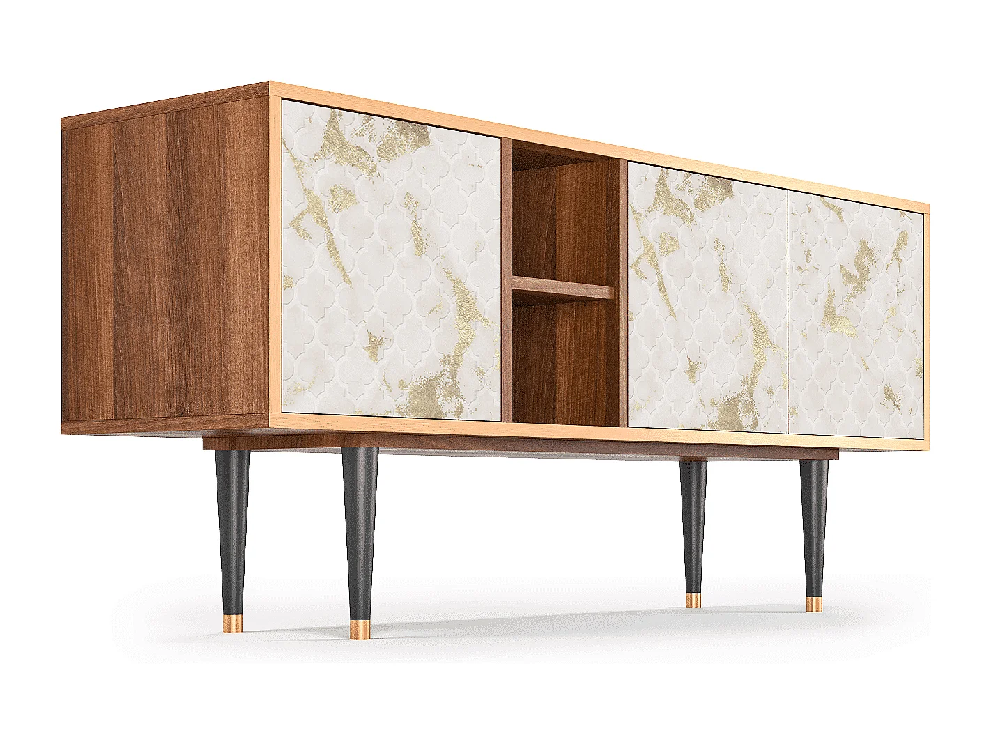 Mueble de TV - 150х69х41 cm - T5 - Sahara desert, Nogueira