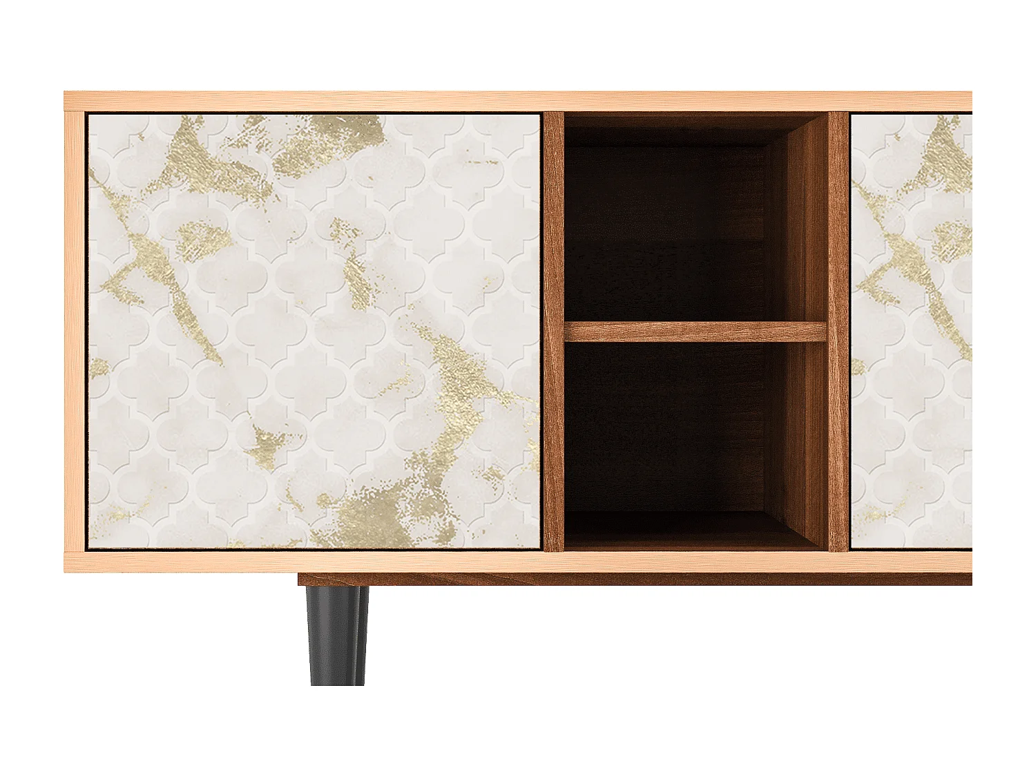 Mueble de TV - 150х69х41 cm - T5 - Sahara desert, Nogueira