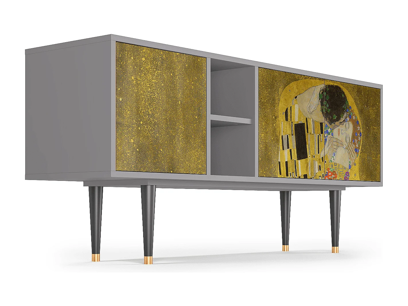 TV-meubel - 150х69х41 cm - T5 - The Kiss by Klimt , Grijs