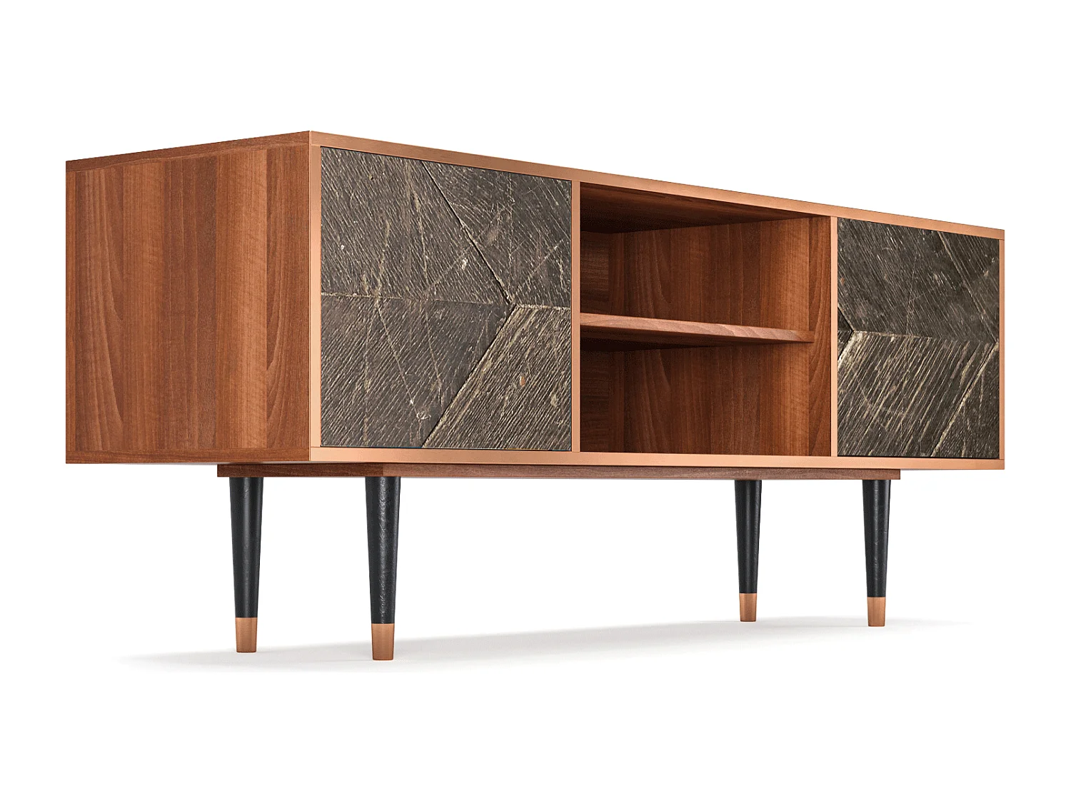 Szafka RTV - 170х69х48 cm - T2 - Wise Tree, Orzech