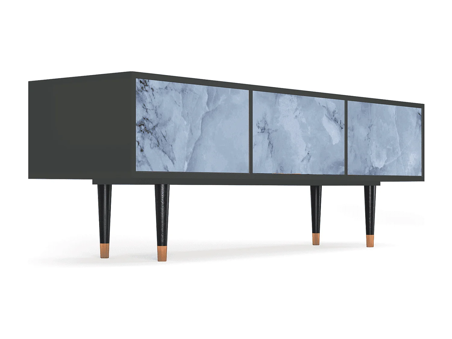 Mobile TV - 170х59х48 cm - T4 - Feather Ice, Antracite