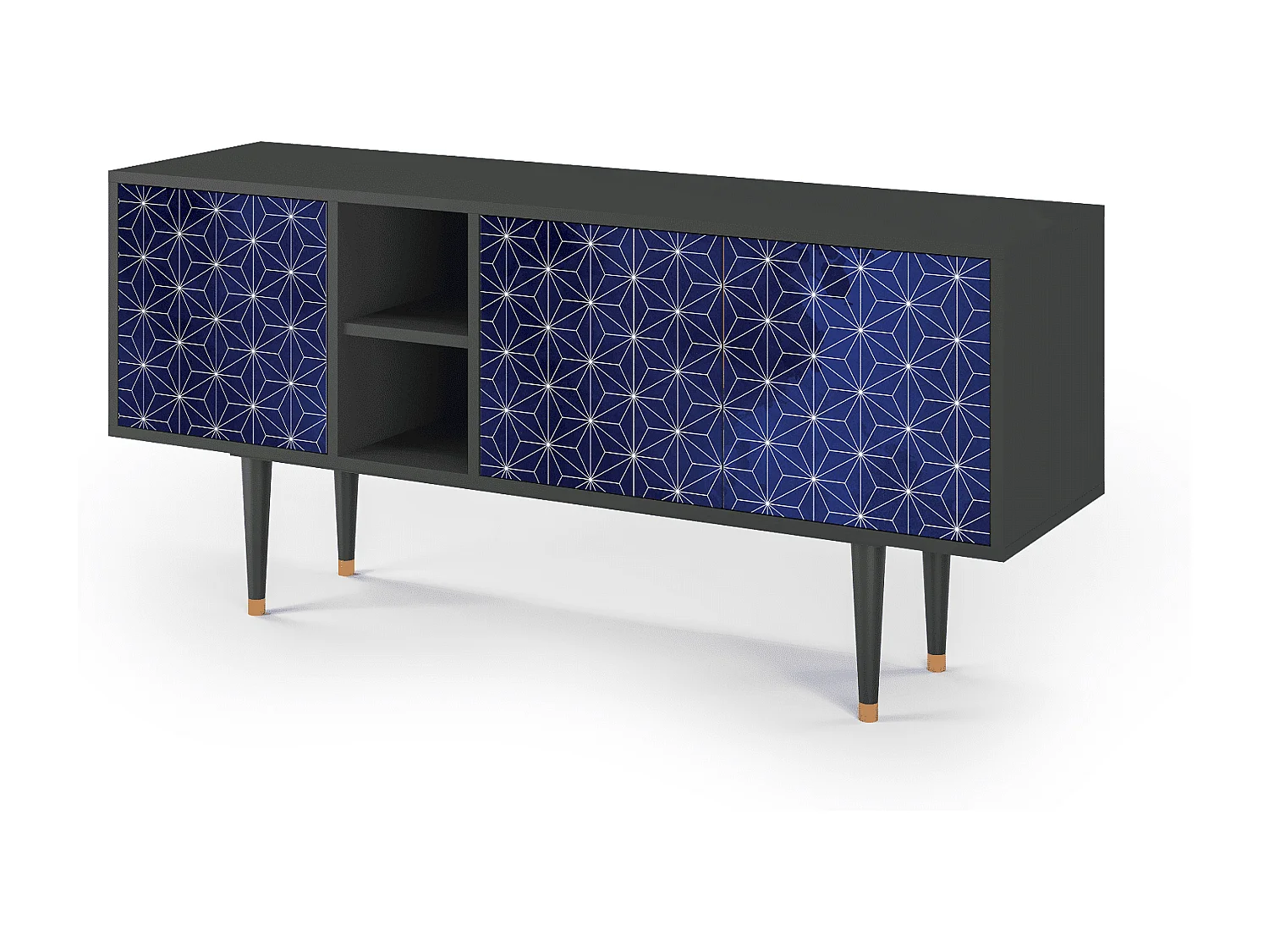Mueble de TV - 150х69х41 cm - T5 - Milky Way, Antracita