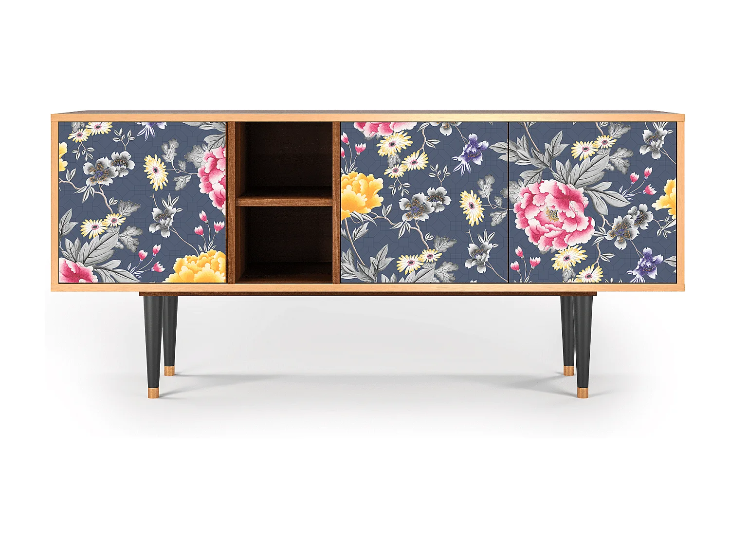 TV-Möbel - 150х69х41 cm - T5 - Dark Flower Bed, Walnuss