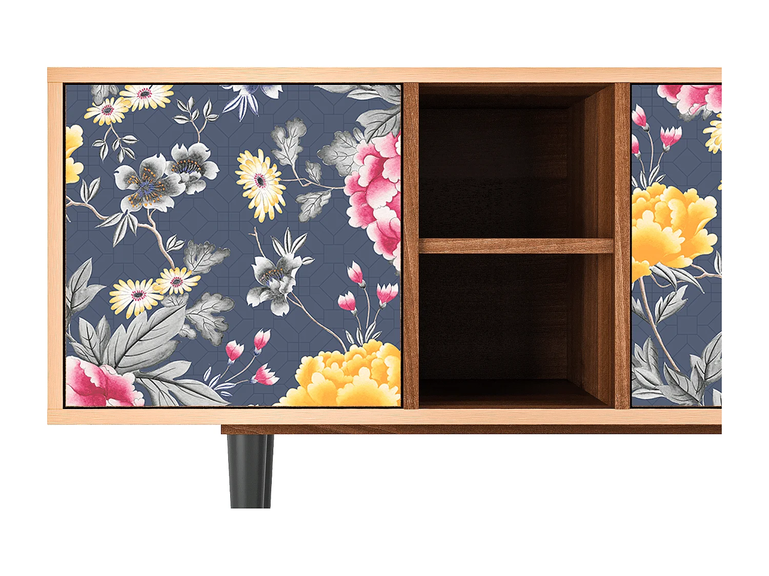 TV-Möbel - 150х69х41 cm - T5 - Dark Flower Bed, Walnuss