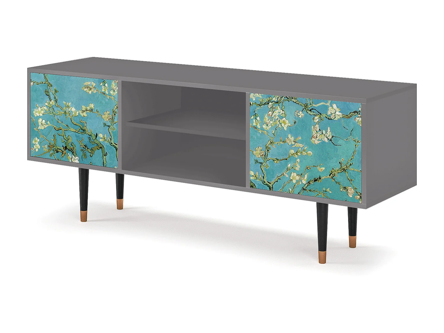 Szafka RTV - 170х69х48 cm - T2 - Almond Blossom, Szary