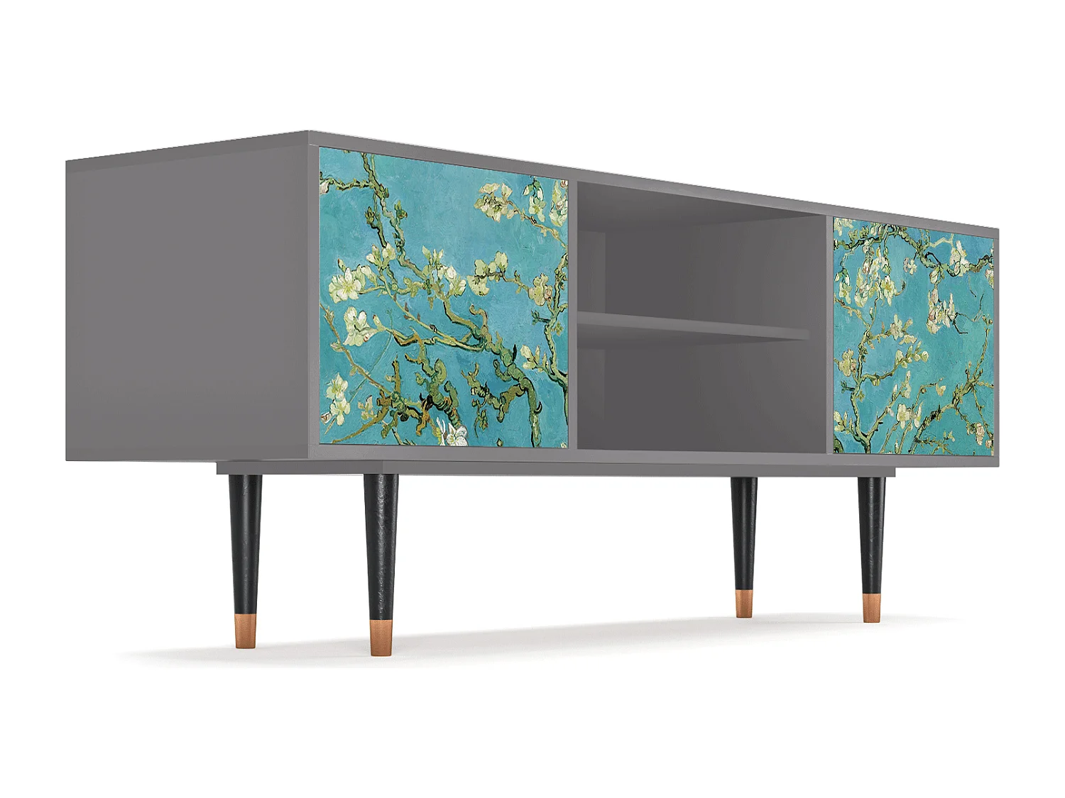 Mobile TV - 170х69х48 cm - T2 - Almond Blossom, Grigio