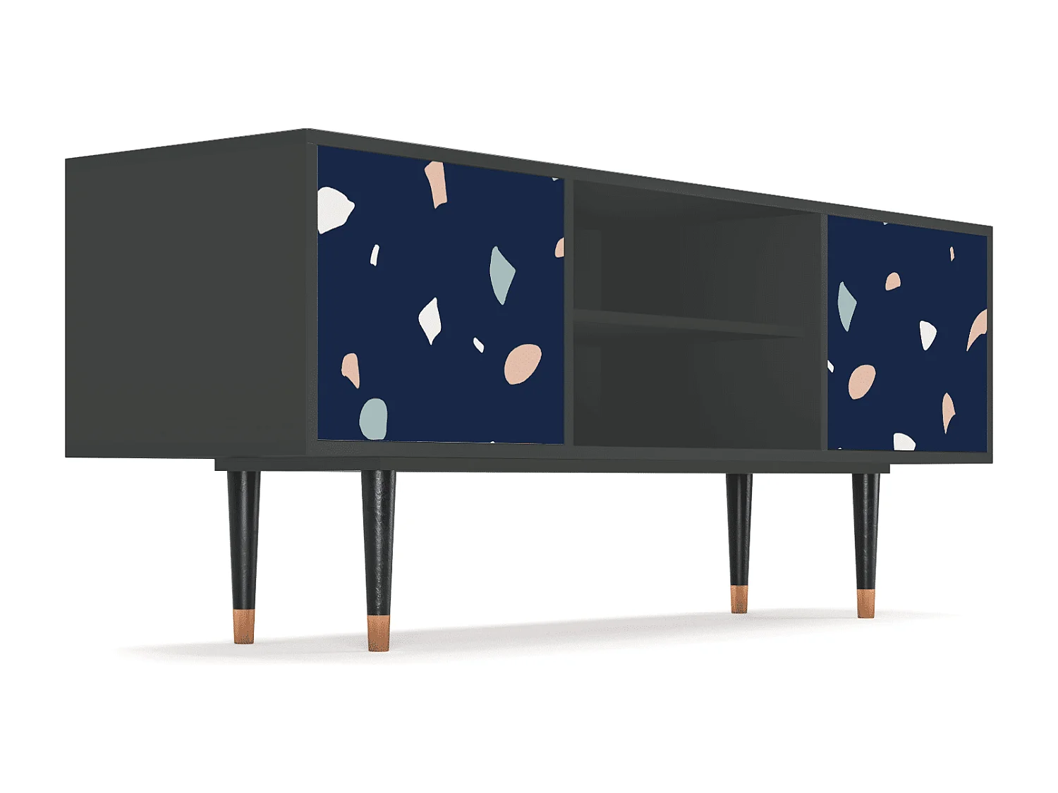 Mueble de TV - 170х69х48 cm - T2 - Space Satellites, Antracita