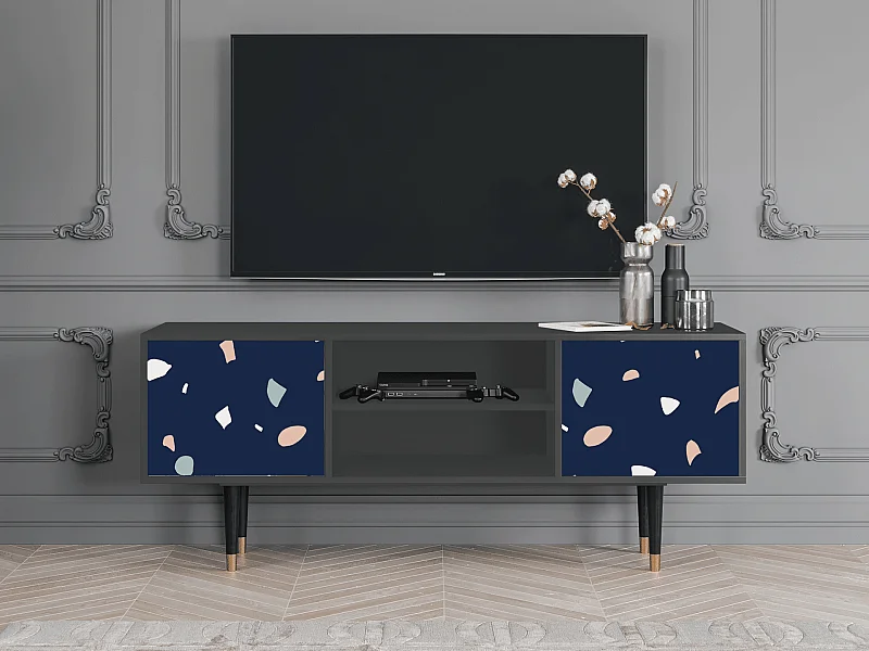 Meuble TV - 170х69х48 cm - T2 - Space Satellites, Anthracite