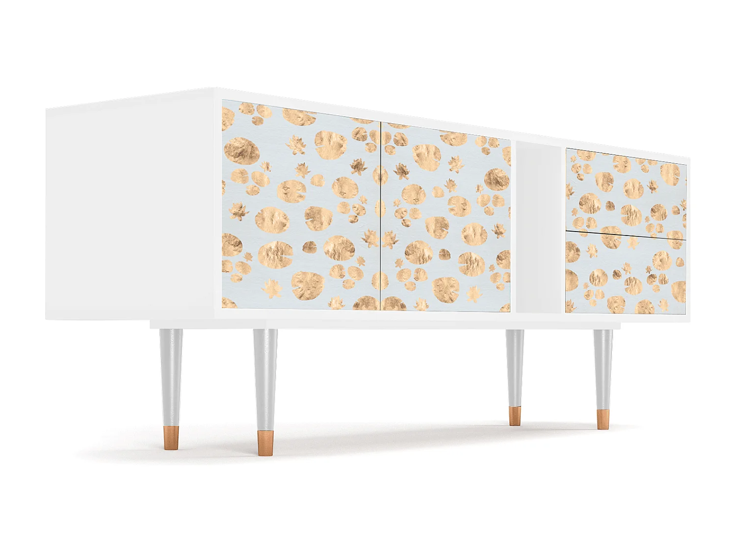 Meuble TV - 170х69х48 cm - T1 - Blue Giraffe, Blanc