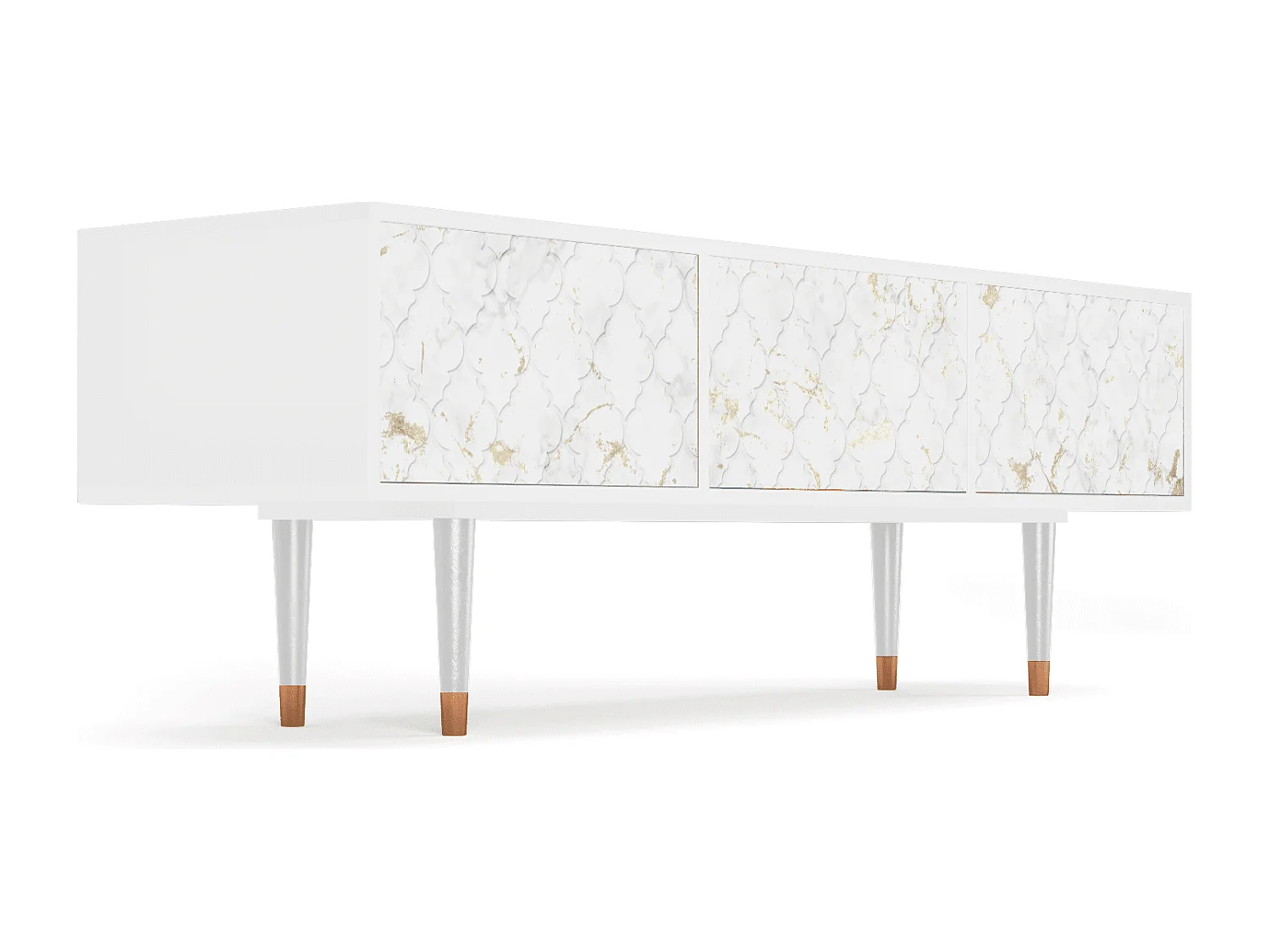 Meuble TV - 170х59х48 cm - T4 - Sweet Cotton, Blanc