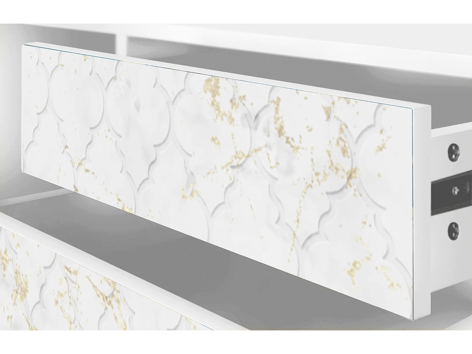 Meuble TV - 170х59х48 cm - T4 - Sweet Cotton, Blanc