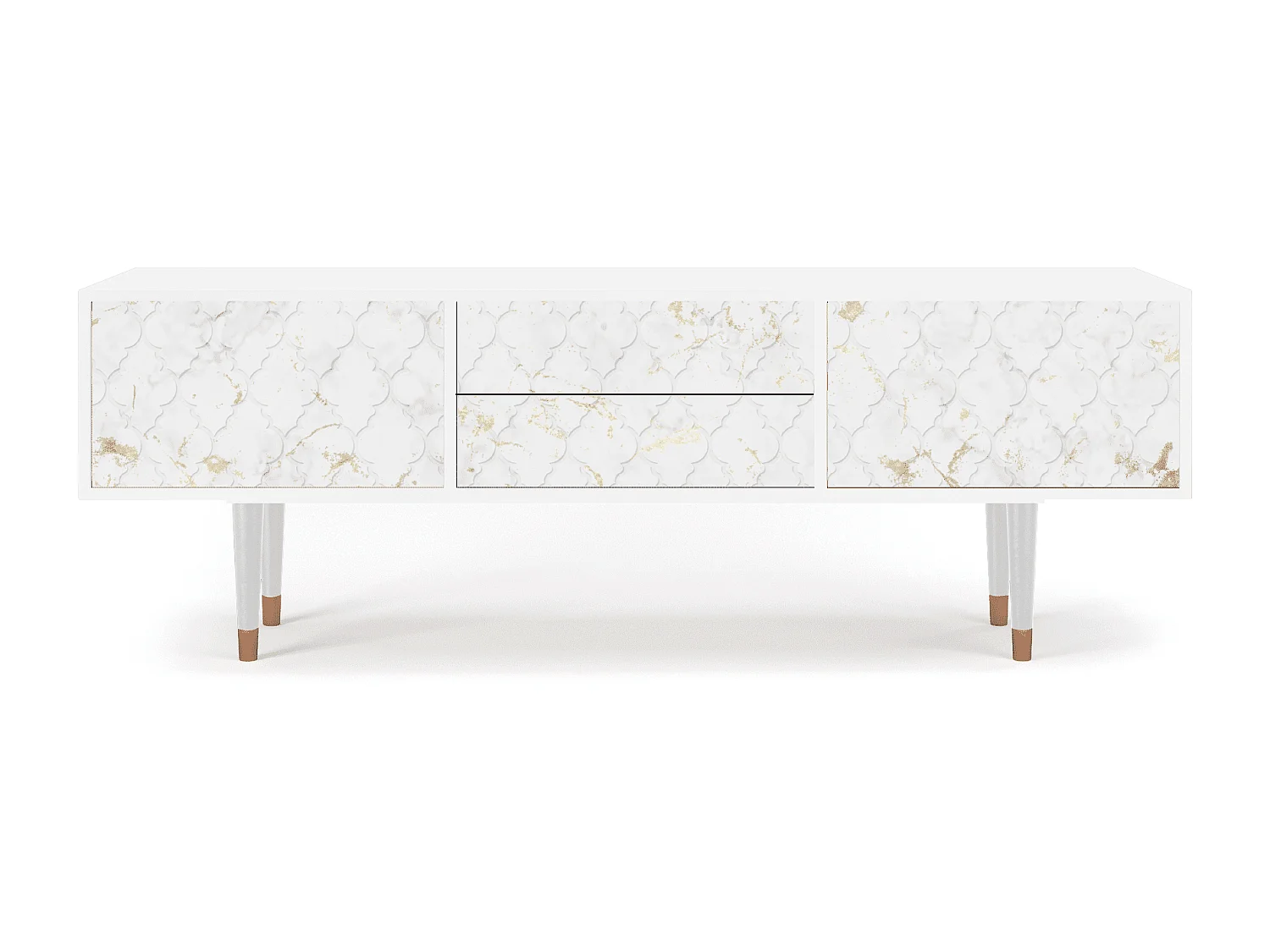 Meuble TV - 170х59х48 cm - T4 - Sweet Cotton, Blanc