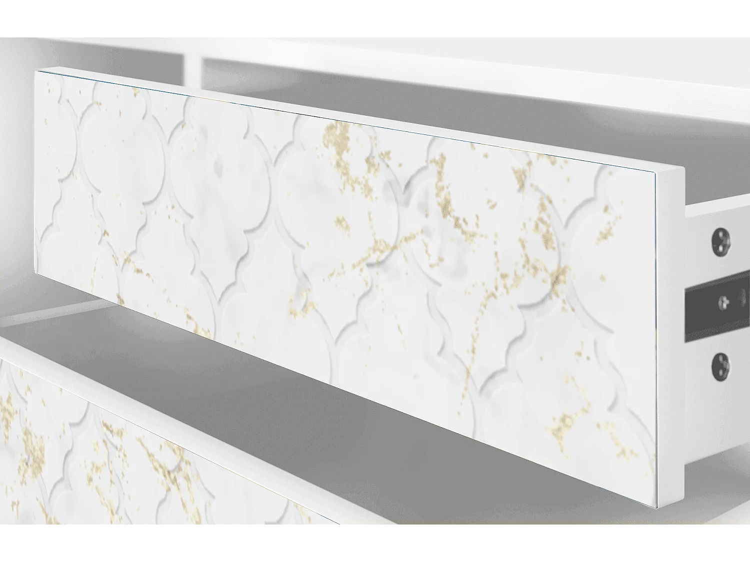 Meuble TV - 170х59х48 cm - T4 - Sweet Cotton, Blanc