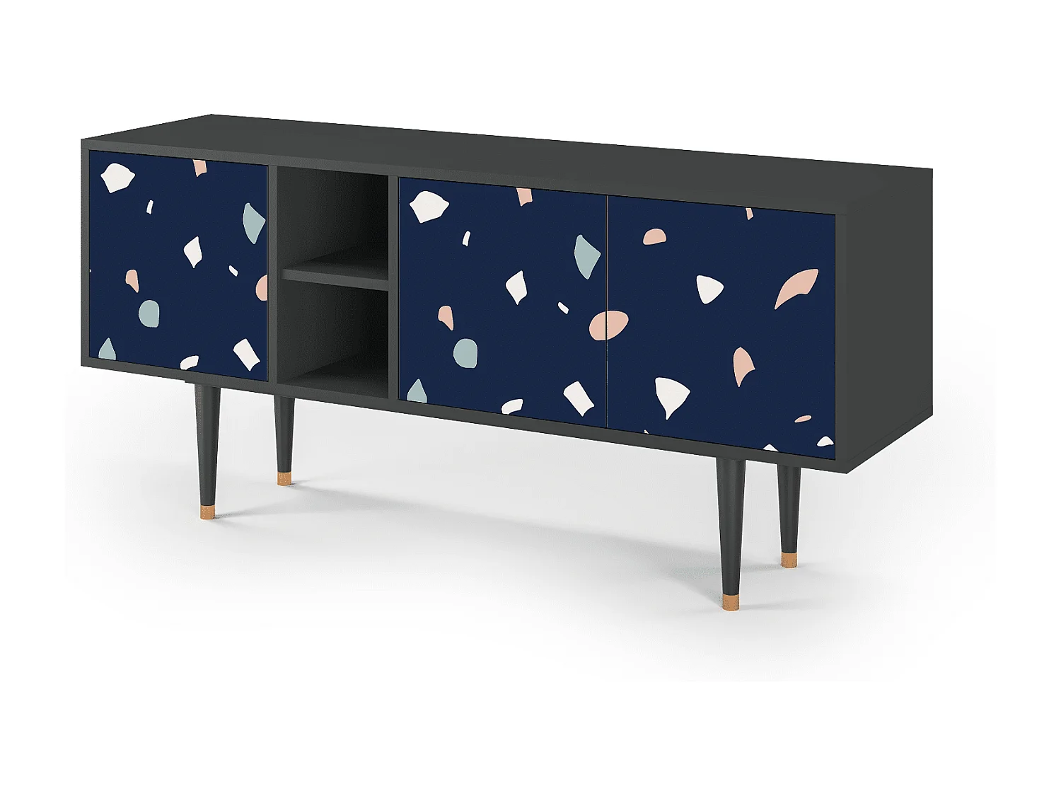 Meuble TV - 150х69х41 cm - T5 - Space Satellites, Anthracite