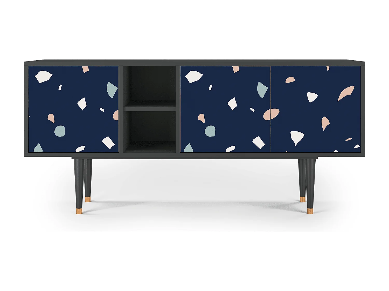 TV-meubel - 150х69х41 cm - T5 - Space Satellites, Antraciet