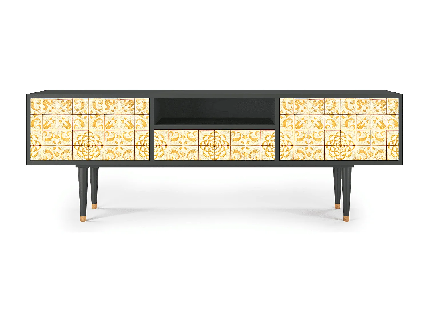 Mueble de TV - 170х59х41 cm - T6 - Sunshiny Tile, Antracita