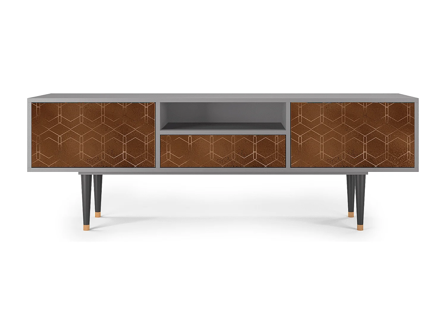 Mobile TV - 170х59х41 cm - T6 - Chocolate Bar, Grigio