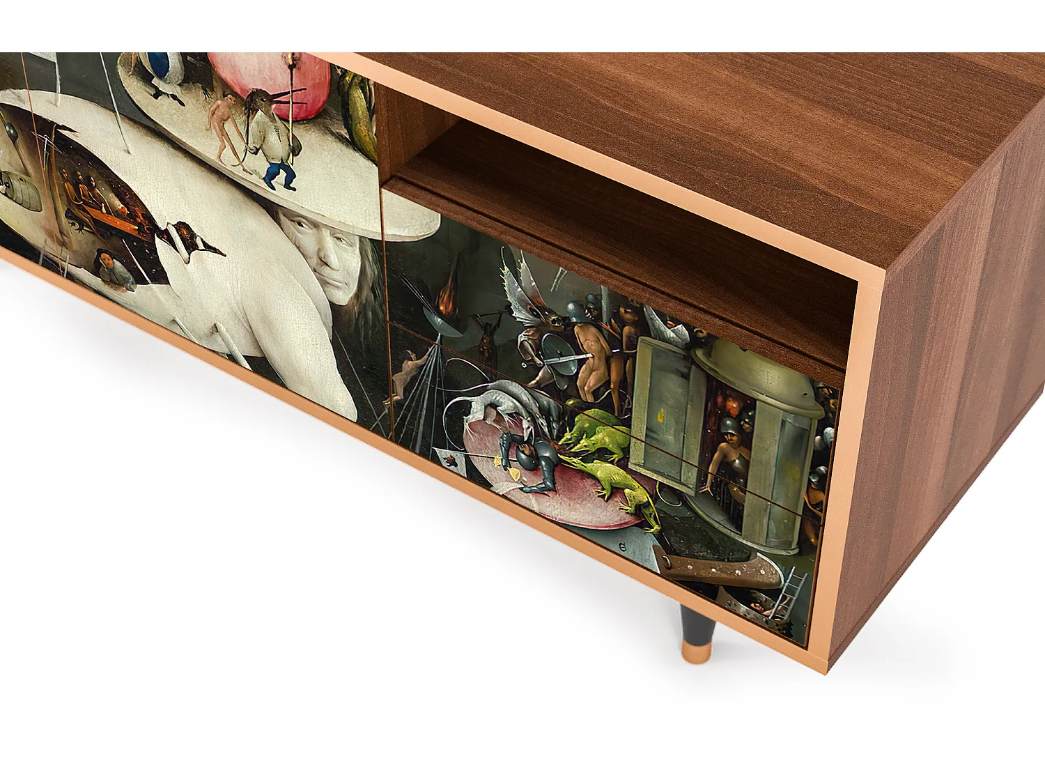 Meuble TV - 125х56х41 cm - T7 - The Garden 2, Noyer