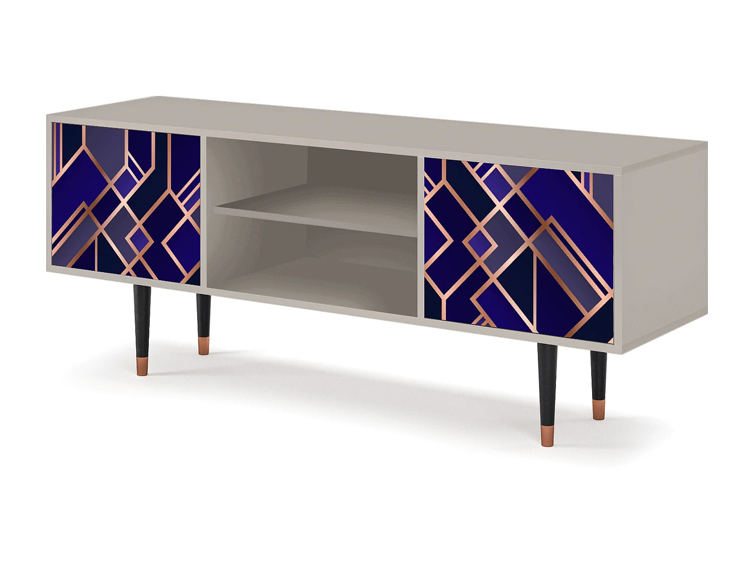 Meuble TV - 170х69х48 cm - T2 - Aquamarine Getsby, Sable