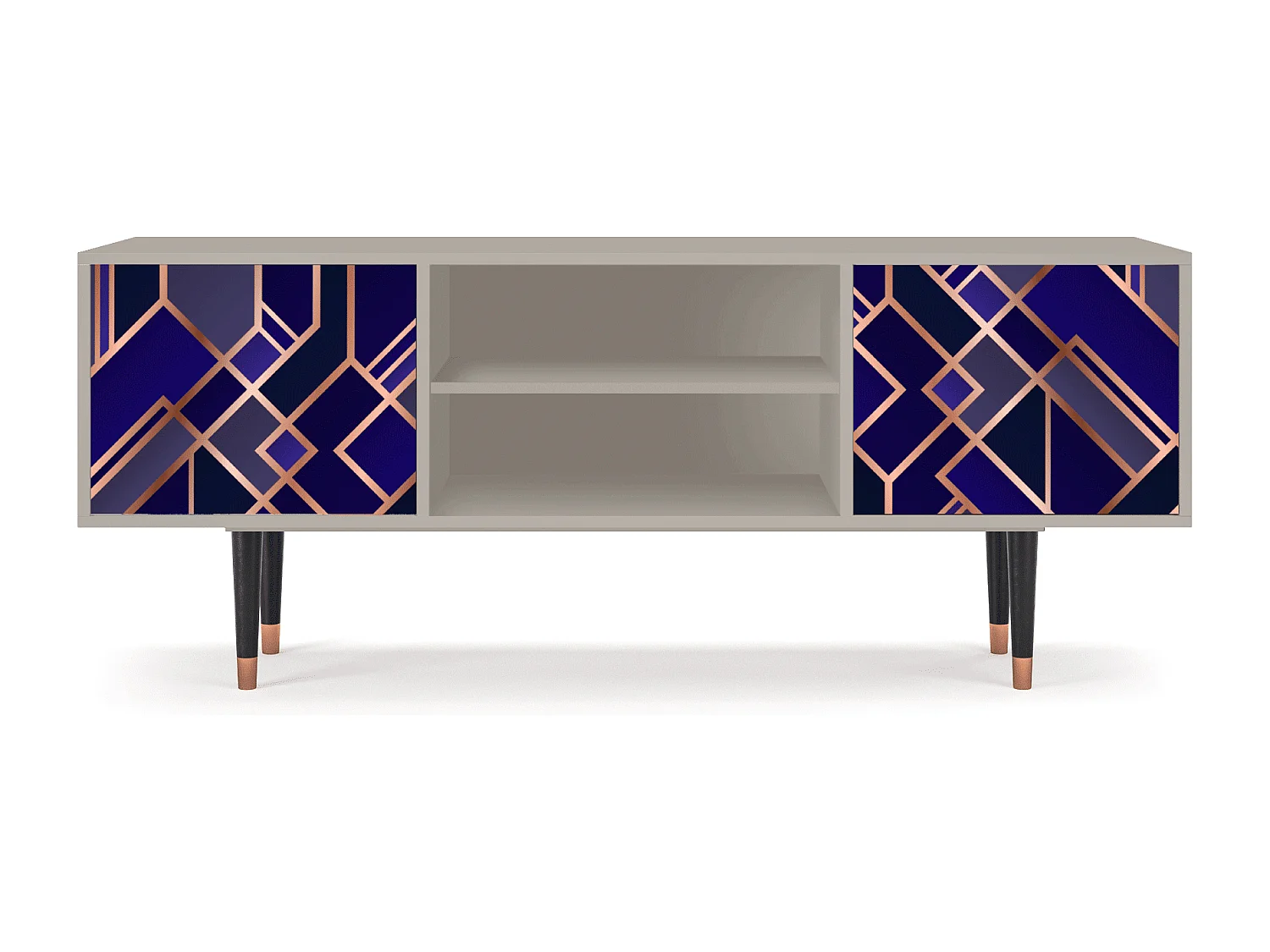 Mobile TV - 170х69х48 cm - T2 - Aquamarine Getsby, Sabbia