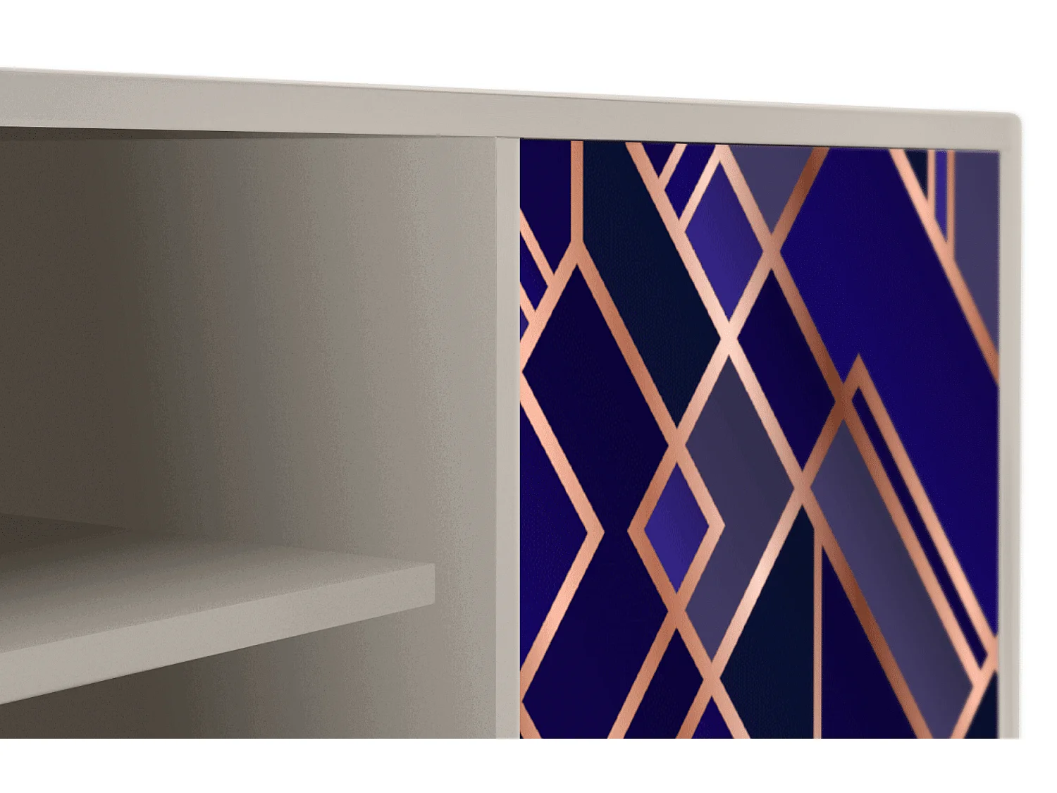 Mobile TV - 170х69х48 cm - T2 - Aquamarine Getsby, Sabbia