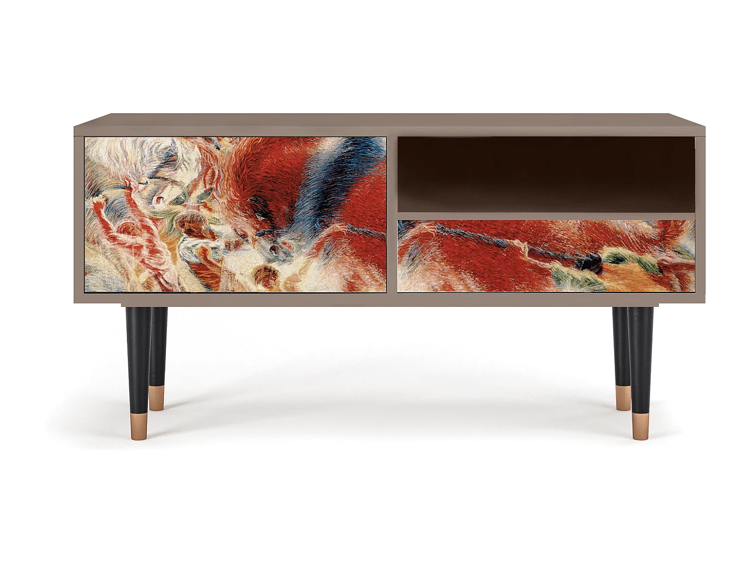 TV-meubel - 115х59х48 cm - T3 - The City Rises, Latte