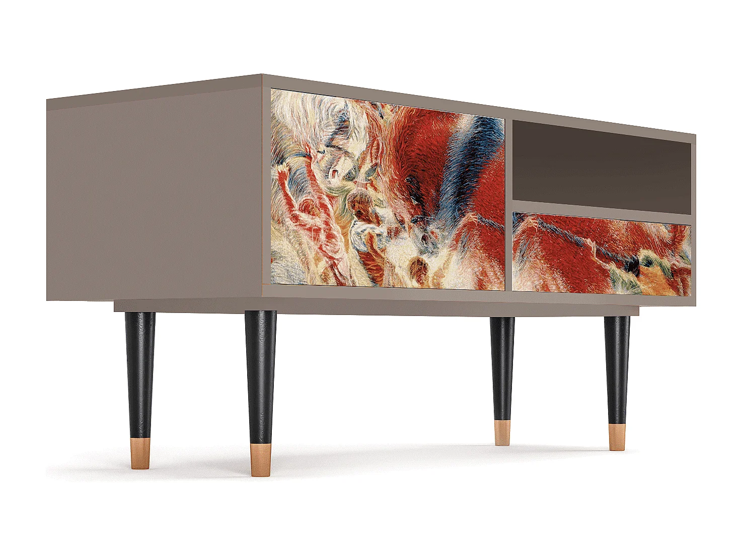 TV-meubel - 115х59х48 cm - T3 - The City Rises, Latte