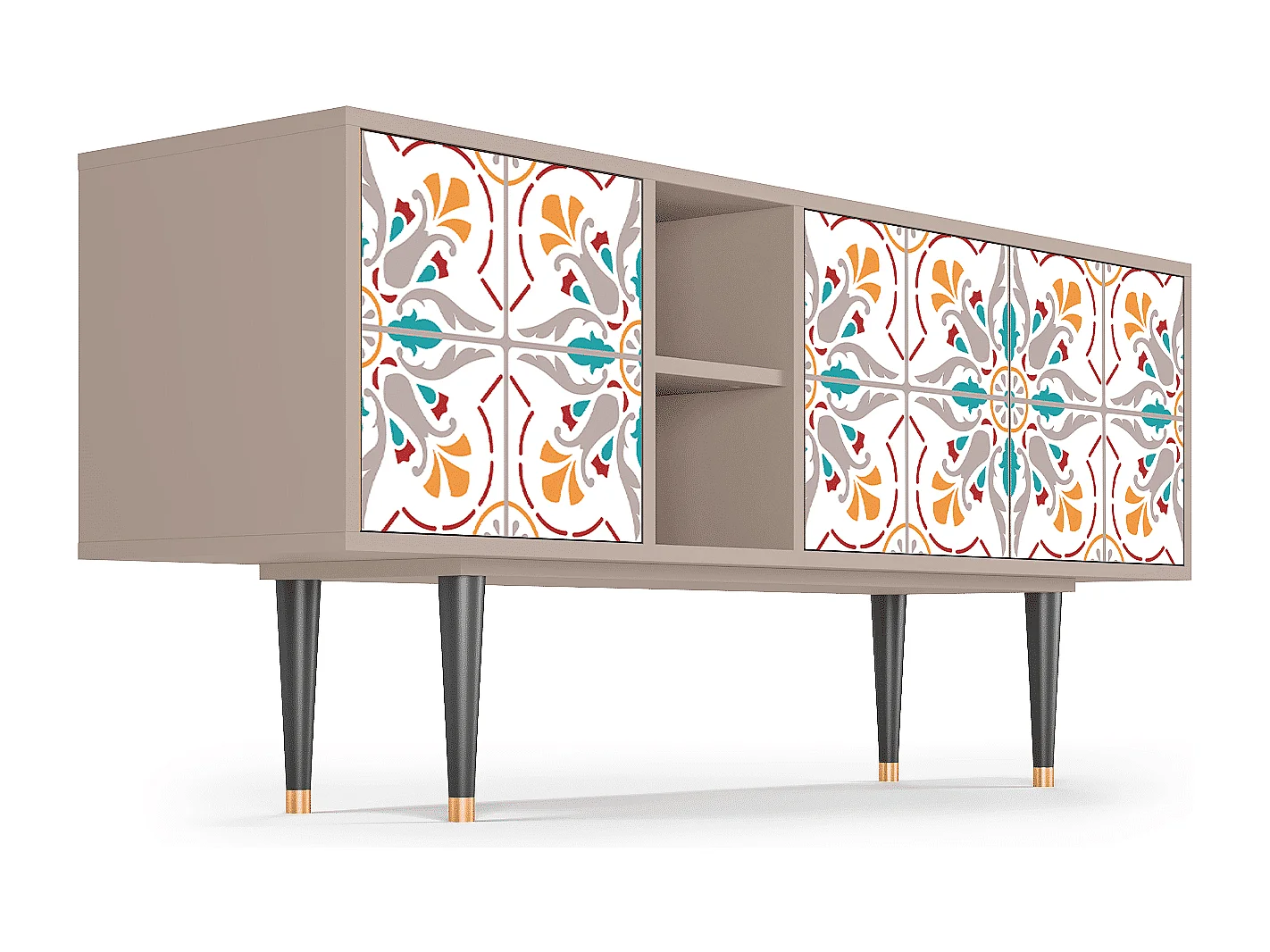 Mueble de TV - 150х69х41 cm - T5 - Spring Ceramics, Latte