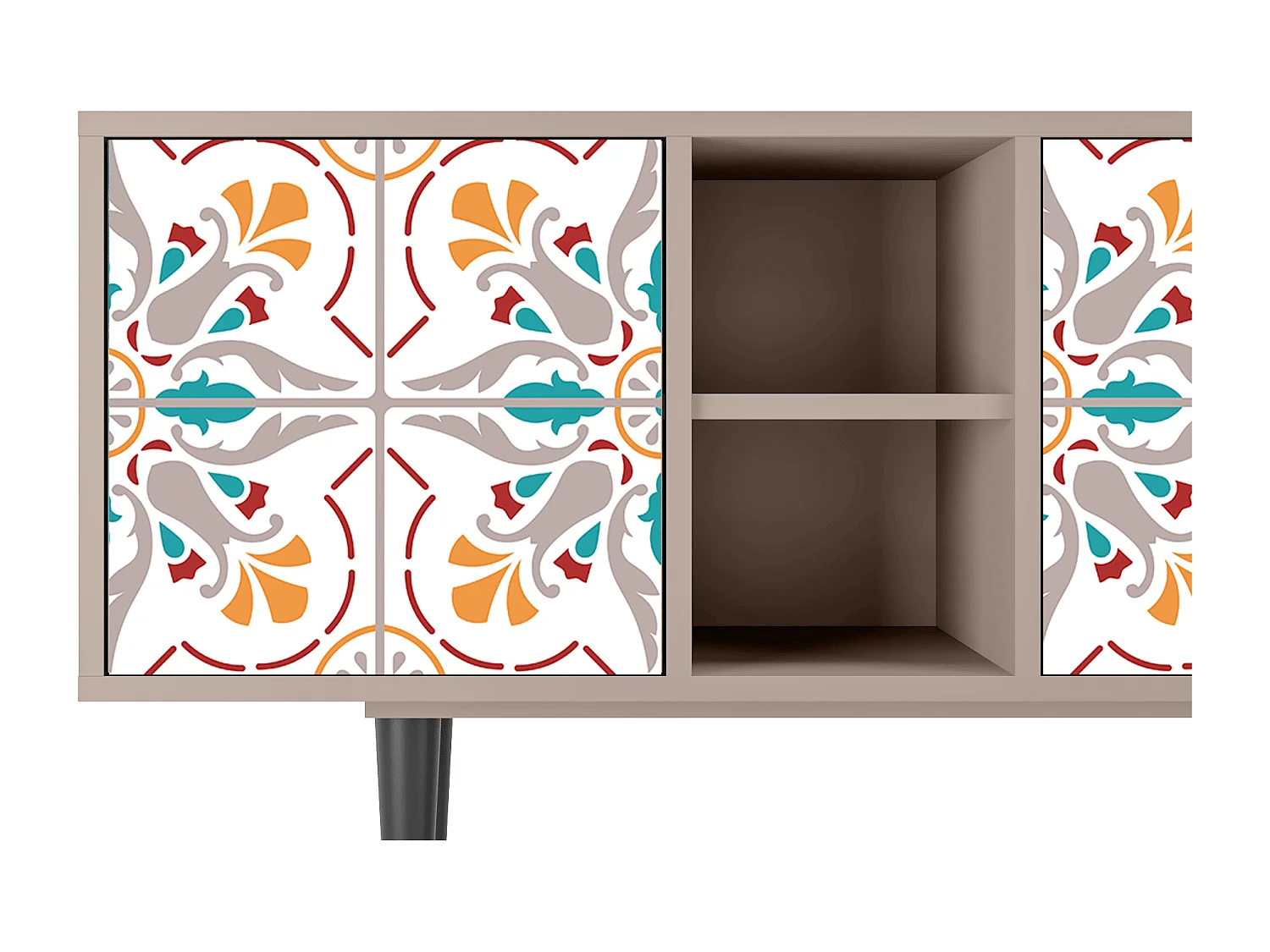 Mueble de TV - 150х69х41 cm - T5 - Spring Ceramics, Latte