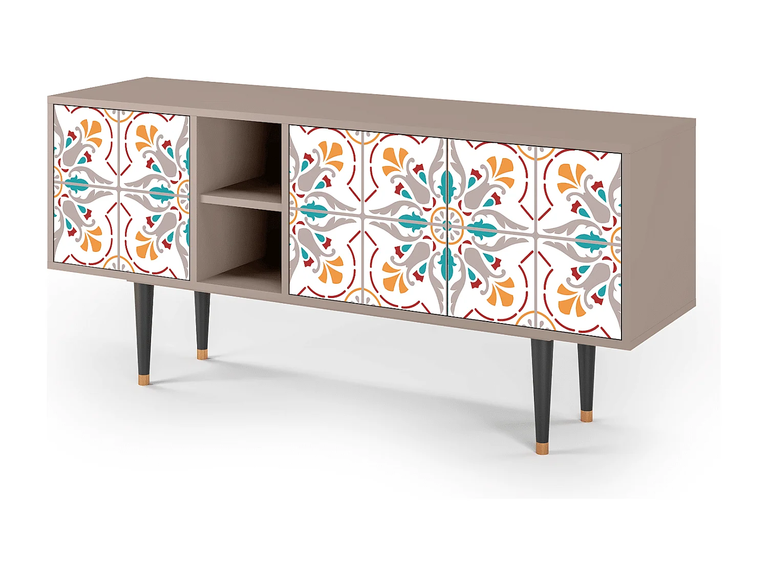 Szafka RTV - 150х69х41 cm - T5 - Spring Ceramics, Latte