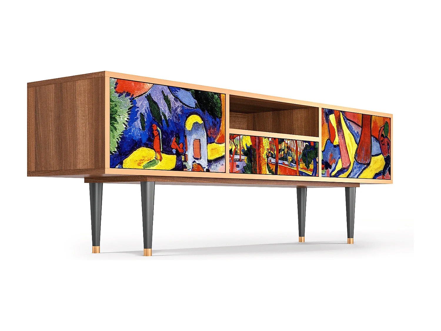 TV-meubel - 170х59х41 cm - T6 - The Turning Road, Walnoot