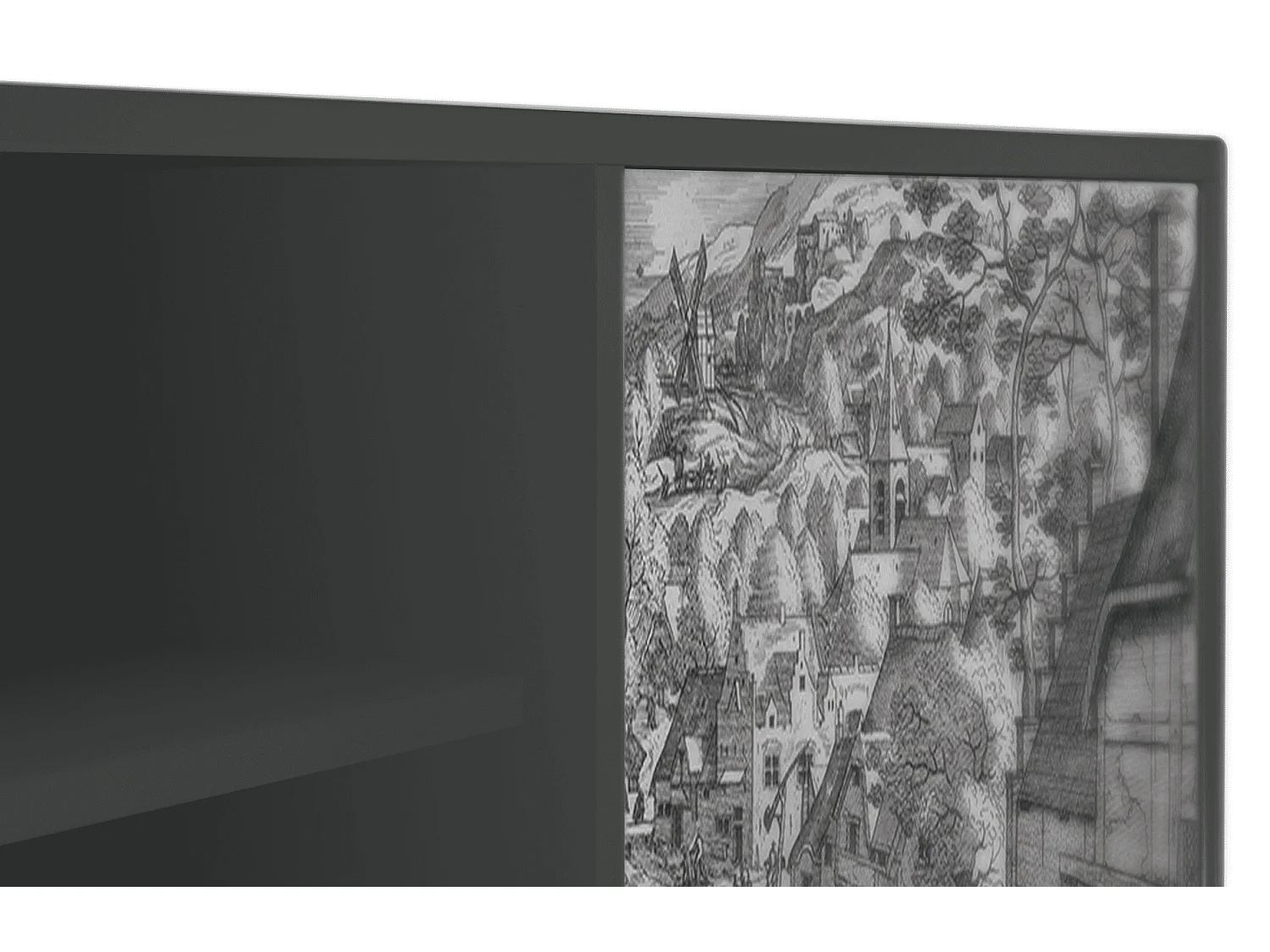 Mobile TV - 170х69х48 cm - T2 - Bird Dropping, Antracite