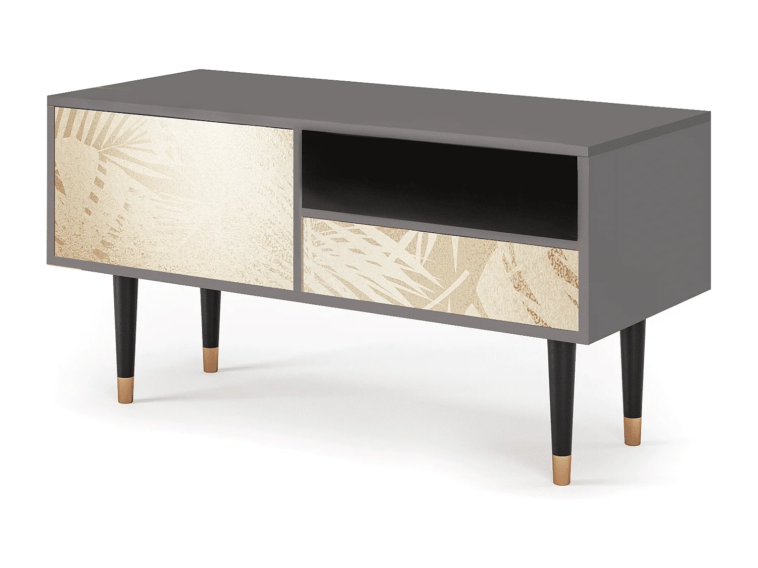 TV-meubel - 115х59х48 cm - T3 - Plant of the Dessert, Grijs