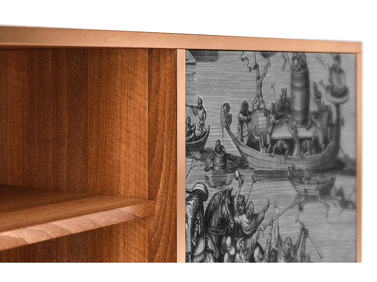 Mueble de TV - 170х69х48 cm - T2 - Saint Martin, Nogueira