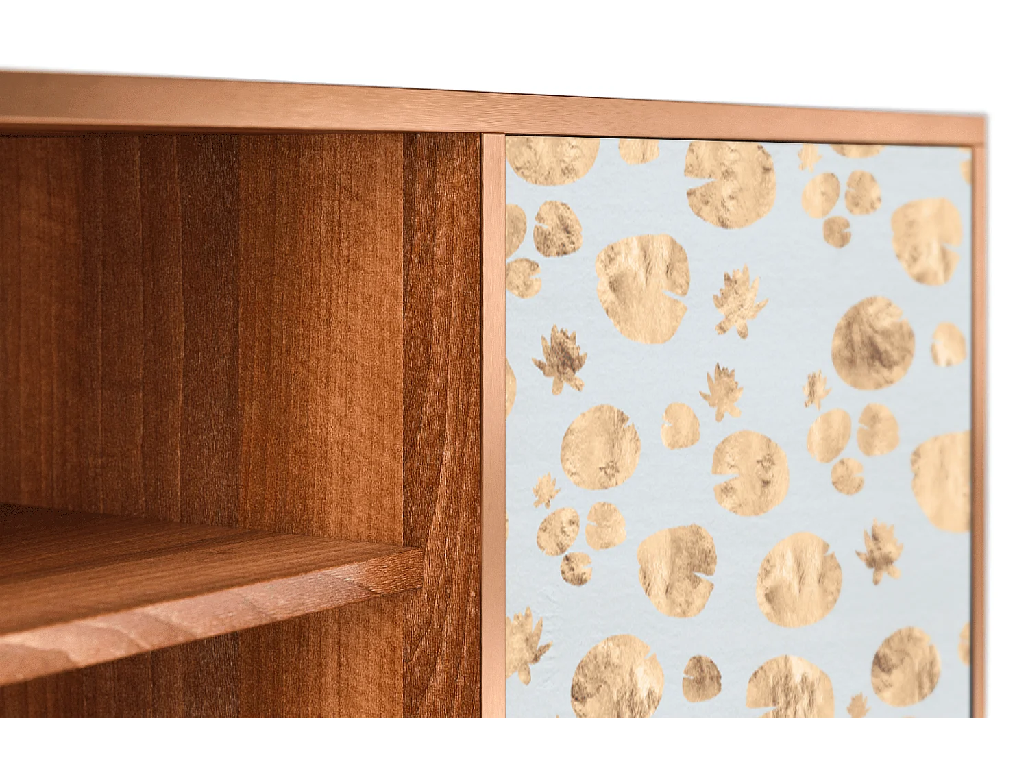 Mobile TV - 170х69х48 cm - T2 - Blue Giraffe, Noce