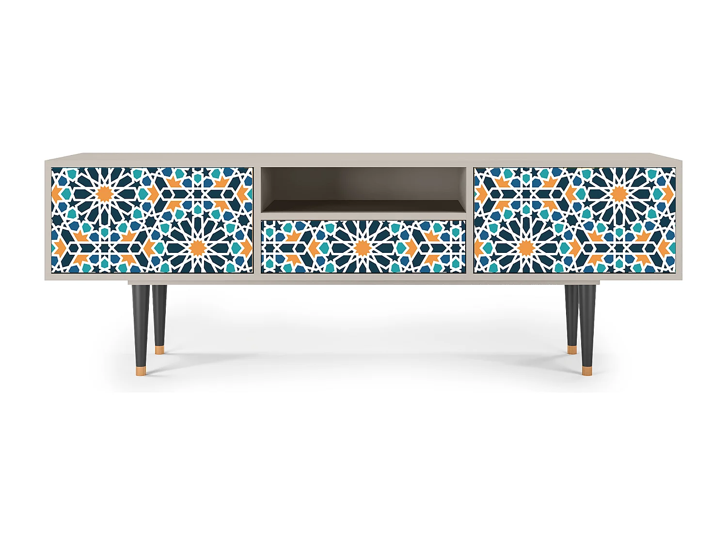 Meuble TV - 170х59х41 cm - T6 - Kaleidoscope, Sable