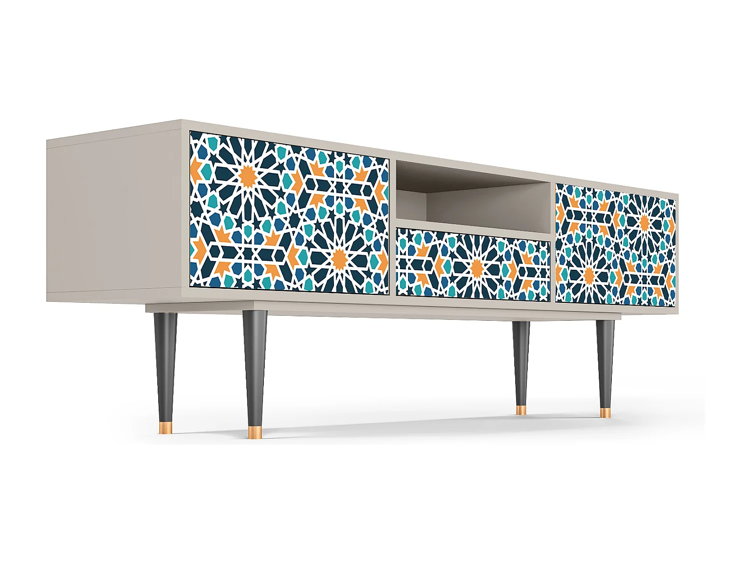 TV-meubel - 170х59х41 cm - T6 - Kaleidoscope, Zand